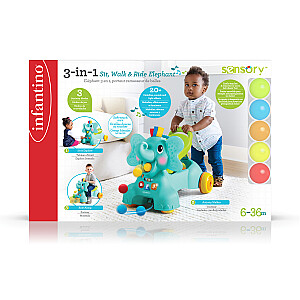 INFANTINO 3-в-1 Sit, Walk & Ride Zilonis