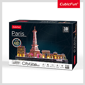 Dėlionė CUBICFUN City Line 3d BL Paris