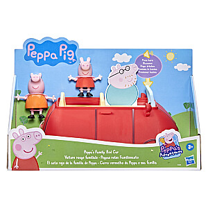 PEPPA PIG Žaislų rinkinys "Šeimos raudonas automobilis".