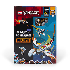 LEGO NINJAGO Рабочая тетрадь «Строй и строй: Драконы» (на латышском языке)