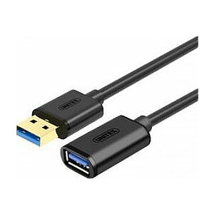USB kabelis Unitek USB-A į USB-A 2 m juodas (Y-C459GBK)