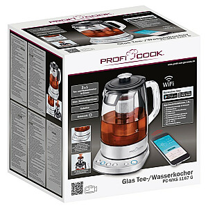 Электрический стеклянный чайник Proficook PC-WKS 1167