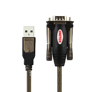 Nuoseklus kabelis UNITEK Y-105 Black 1,5 m USB Type-A DB-9