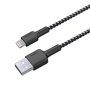 AUKEY CB-BAL3 USB-кабель Быстрая зарядка USB C-Lightning | 1,2 м | Черный