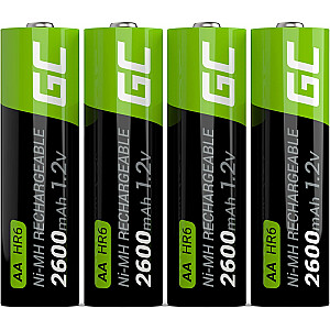 Baterija Green Cell AA/R6 2600mAh 4 vnt.