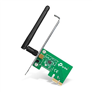 TP-LINK TL-WN781ND, PCI Express adapteris 2.4GHz, 802.11n, 150Mbps, 1x nuimamos 2dBi antenos