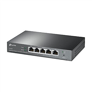 TP-LINK SafeStream kelių WAN VPN maršrutizatorius TL-ER605 802.1q, 10/100/1000 Mbit/s, Ethernet LAN (RJ-45) prievadai 1 fiksuotas Gigabit LAN prievadas, 3 keičiami Gigabit WAN/LAN prievadai, 1 fiksuotas Gigabit WAN Uostas