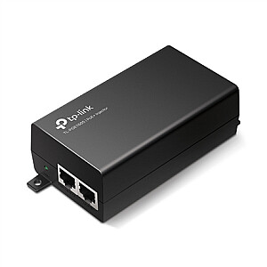 TP-LINK PoE+ purkštuko adapteris TL-POE160S Ethernet LAN (RJ-45) prievadai 1x10/100/1000Mbps RJ45 duomenų įvesties prievadas, 1x10/100/1000Mbps RJ45 maitinimo ir duomenų išvesties prievadas