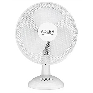 Adler AD 7303 stalinis ventiliatorius, greičių skaičius 3, 80 W, svyravimas, skersmuo 30 cm, balta