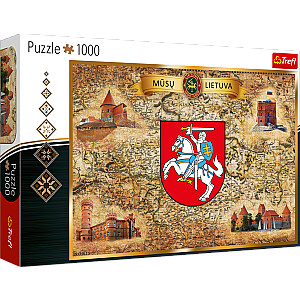 TREFL Puzzle Lietuva, 1000 vnt.