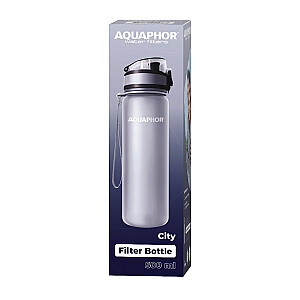 Aquaphor City pilkas buteliukas su filtru, 500 ml