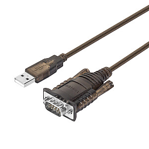 UNITEK Y-108 nuoseklusis kabelis juodas A tipo USB DB-9