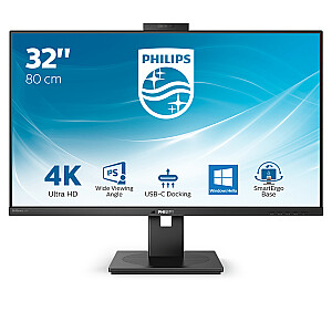 Philips P Line 329P1H/00 80 cm (31,5 colio) LED ekranas 3840 x 2160 pikselių 4K Ultra HD juoda
