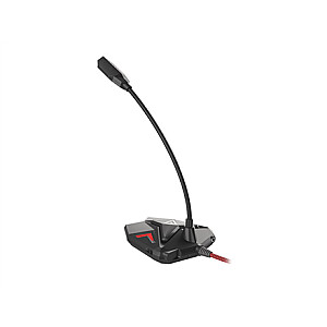 Genesis Gaming mikrofonas Radium 100 USB 2.0, juoda ir raudona