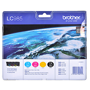 Чернильный картридж Brother LC-985VALBP Оригинальный Черный, Голубой, Пурпурный, Желтый Мультиупаковка 4 шт.