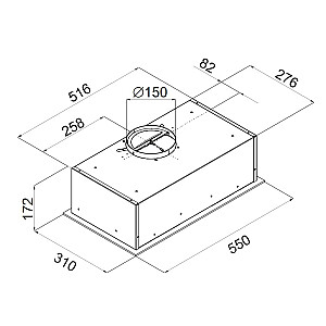 Gaubtas CIARKO S-Box 55 Juodas