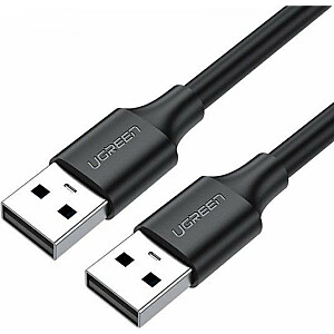 USB laidas Ugreen USB-A - USB-A 0,5 m Baltas (UGR392BLK)