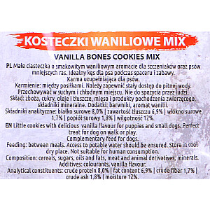 MACED Bones Cookies Vanilla Mix - skanėstas šunims - 1 kg