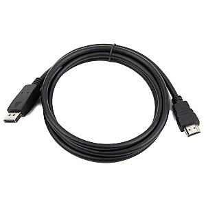 Gembird DisplayPort – HDMI, 3m HDMI A tipas (standartinis), juodas