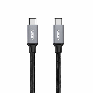 AUKEY CB-CD5 USB-кабель 1 м USB 2.0 USB C Черный, Серый