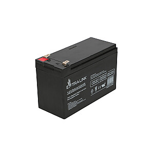 Extralink AKUMULATOR BATTERY AGM 12V 9AH sandari švino rūgštis (VRLA)