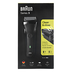 Braun Series 3 300s folijos žoliapjovė juoda