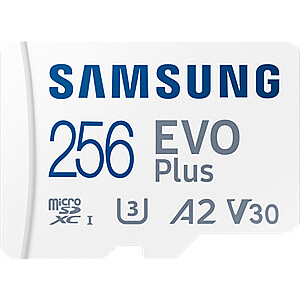 Vaizdo plokštė MICRO SDXC EVO + 256GB / V30 W / A MB-MC256KA / EU SAMSUNG