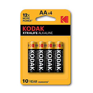 Kodak XTRALIFE AA šarminės baterijos (4 vnt.)
