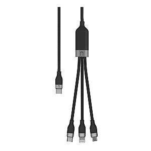 UNITEK USB CABLE 3V1, USBC, MICROUSB, LIGHTNING, 1,5M