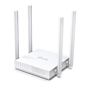 TP-LINK ARCHER C24 greito eterneto belaidis maršruto parinktuvas, dviejų juostų (2,4 GHz / 5 GHz) baltas