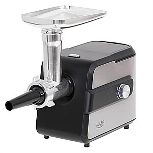 Adler Meat mincer with a shredder AD 4813 Silver/Black, 600 W, Number of speeds 2, Throughput (kg/min) 1