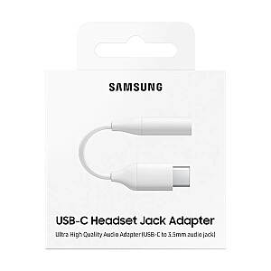 Samsung EE-UC10JUWEGWW 3.5 mm на USB-C Аудио Адаптер для Телефонов Белый (EU Blister)