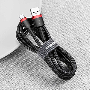 Baseus Cafule CATKLF-B91 USB-C провод для зарядки 3A / PD / QC 3.0 / 100 cm черный