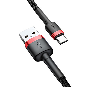 Baseus Cafule CATKLF-B91 USB-C провод для зарядки 3A / PD / QC 3.0 / 100 cm черный