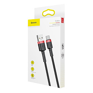 Baseus Cafule CATKLF-B91 USB-C провод для зарядки 3A / PD / QC 3.0 / 100 cm черный