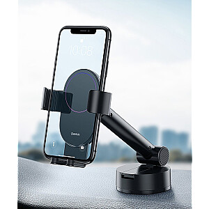 Baseus Gravity Car Mount Dashboard Windshield Phone Bracket Holder black (SUYL-JY01)