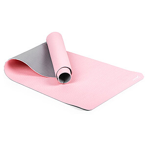 Коврик для йоги GYMSTICK Vivid line 61330PI 170x60x0,4 см Розовый/Серый