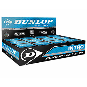 Skvošo kamuolys Dunlop INTRO BlueDot 12 dėžių