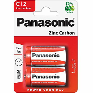 Panasonic R14-2BB (C) 2 шт в блистере