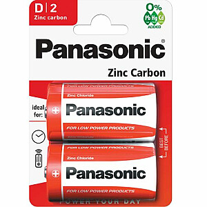 Panasonic R20-2BB (D) Blistera iepakojumā 2gb