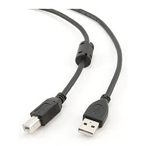 Cablexpert 1,8 m USB 2.0 A/B M 1,8 m m, juodas