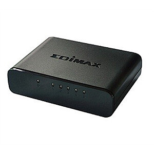 Edimax Switch ES-3305P nevaldomas, stalinis, 10/100 Mbps (RJ-45) prievadų kiekis 5, maitinimo tipas Vienvietis