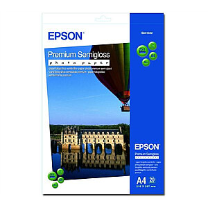 Epson Premium Semigloss Photo Paper, DIN A4, 251g/mÂ², 20 Sheets A4