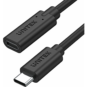 USB kabelis Unitek USB-C į USB-C 0,5 m juodas (C14086BK)