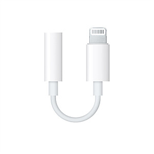 „Apple Lightning“ iki 3,5 mm ausinių lizdo adapteris baltas