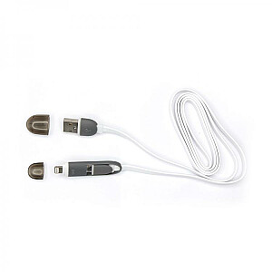 Sbox 2IN1W USB->Micro USB+IPH.5 M/M 1M белый