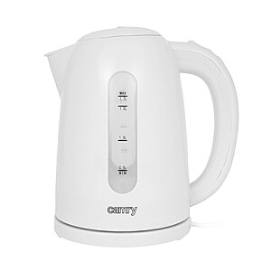 Camry Kettle CR 1254 Standard, Plastic, White, 2200 W, 360° rotational base, 1.7 L