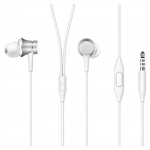 Xiaomi Mi In-Ear Headphones Basic ZBW4355TY 3,5 mm, Sidabrinė, Integruotas mikrofonas