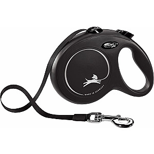 Tape Flexi Automatic Leash New Classic - L 5 m, juodas, iki 50 kg