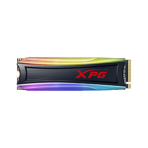 ADATA Spectrix S40G RGB 1000 GB, SSD sąsaja M.2 NVME, Rašymo greitis 3000 MB/s, Skaitymo greitis 3500 MB/s
